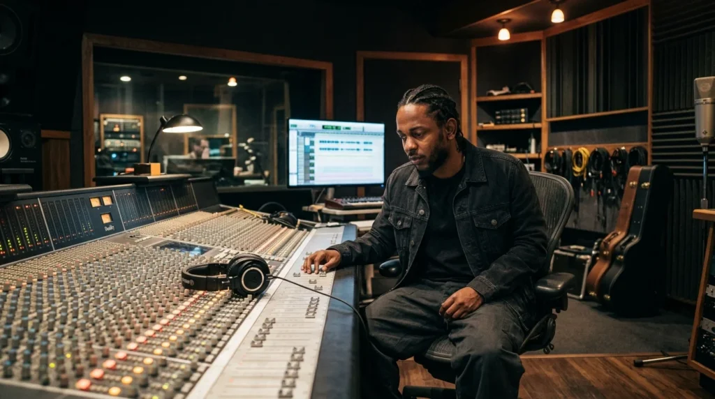Kendrick Lamar studio work contributing to his net worth