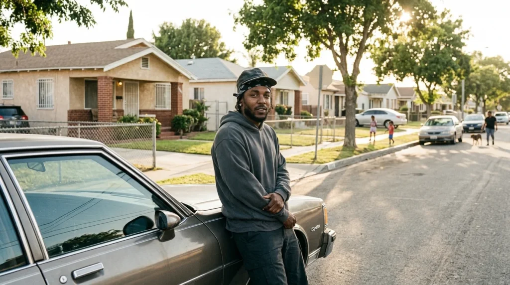 Kendrick Lamar's early life in Compton before his net worth grew