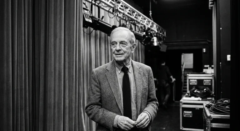 Jerry Adler backstage early in his theater career
