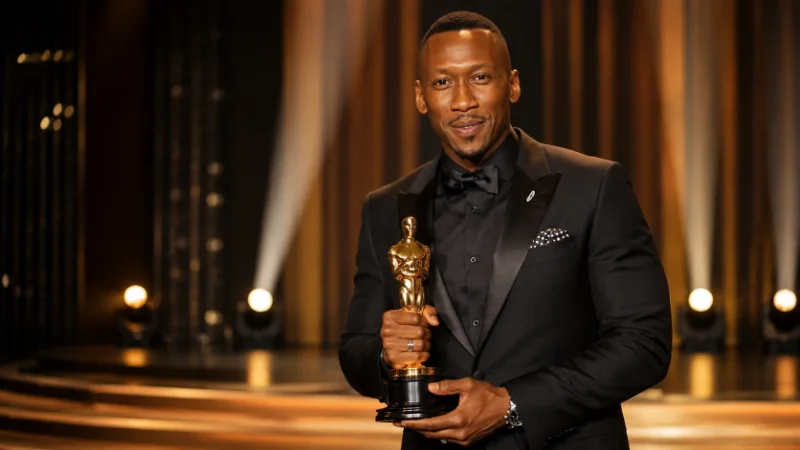 Mahershala Ali on a film set location
