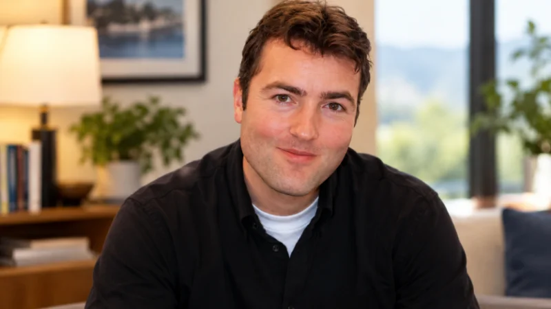 Nick Berry at home in a relaxed present-day portrait