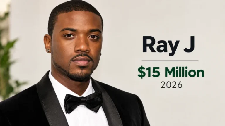 Ray J at his desk in a media office while working on Tronix Network